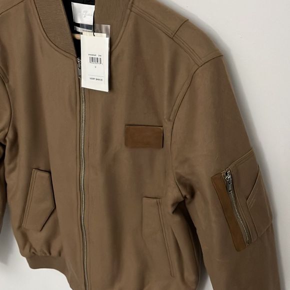 7FAM Tan Bomber M w/Italian Fabric - Picture 2 of 9